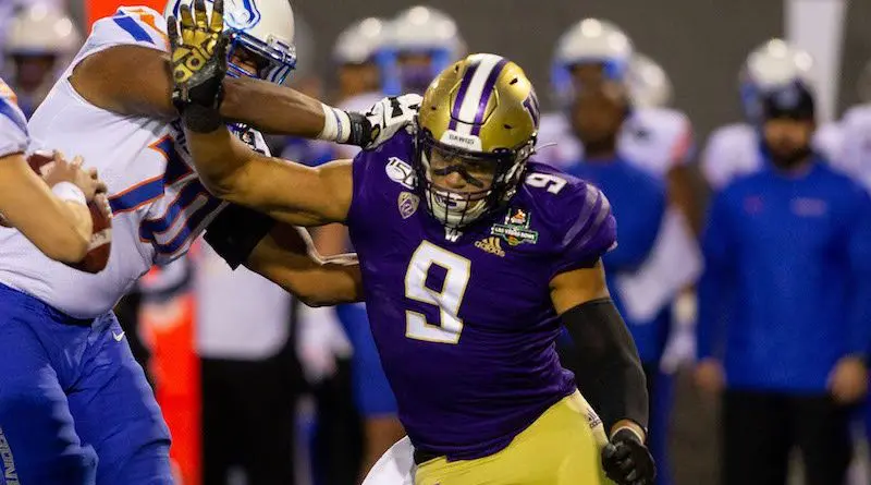 The University of Washington football team plays Boise State University in the Las Vegas Bowl