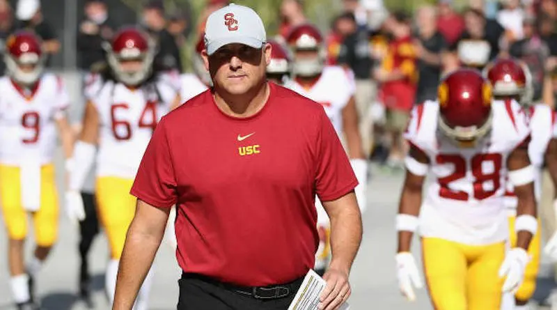 clay helton usc getty