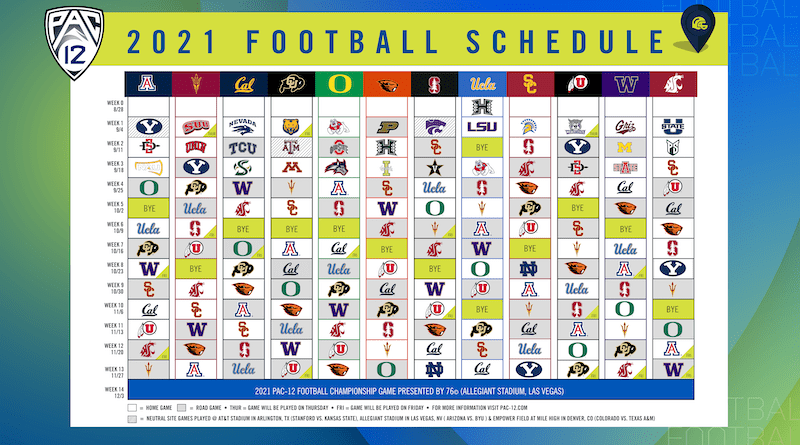 2021 Pac-12 Football Schedule v7