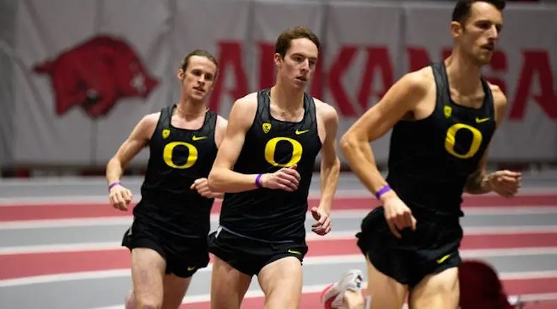 oregon indoor track distance runners