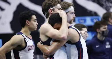 zags disappointed after nc loss