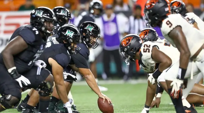 osu vs hawaii scrimage line