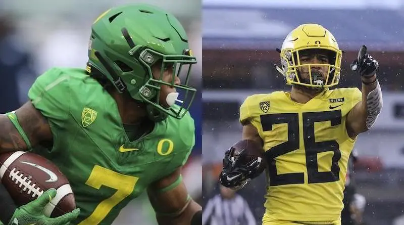 CJ Verdell and Travis Dye Featured