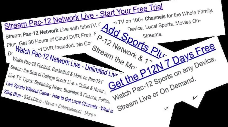 Pac-12 Networks Ads Image