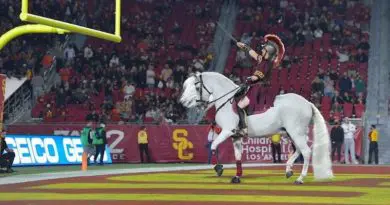 USC-Trojans-Mascot-Traveler vs utah