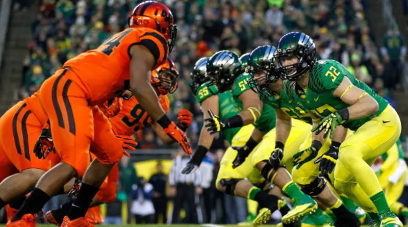 oregon vs oregon state line scrimmage2