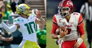 Oregon's Bo Nix and Utah's Cam Rising