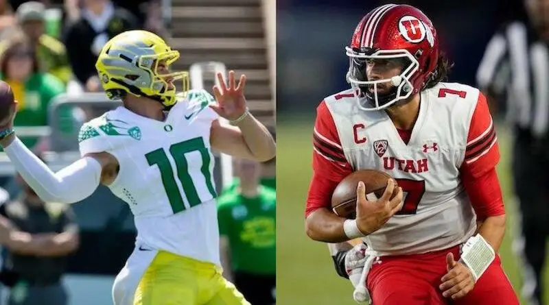 Oregon's Bo Nix and Utah's Cam Rising