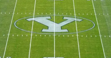 byu logo on field si