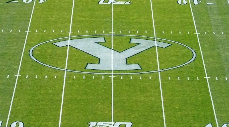 byu logo on field si