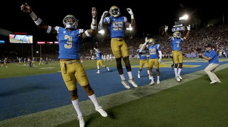 ucla football celebrating