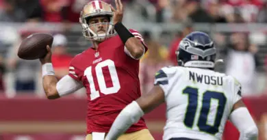 jimmy garaoppolo 49ers vs seattle wk2