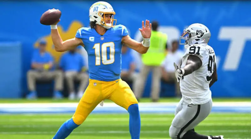 justin herbert vs raiders wk 1 2022
