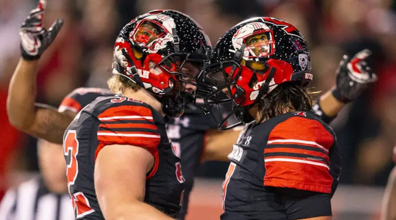 utah football helmet to helmet