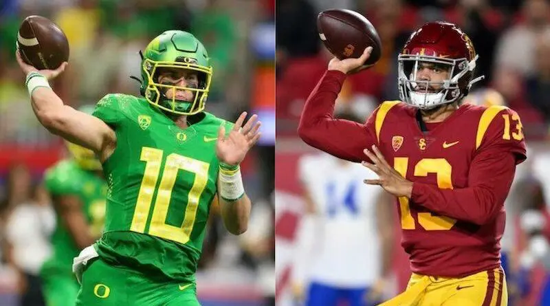 Bo Nix and Caleb Williams 2022