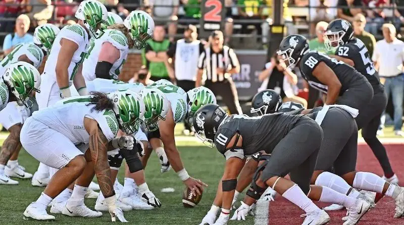 oregon offensive line vs wsu 2022