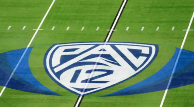 field with pac12 logo