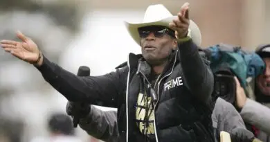 coach prime at cu spring game 2023