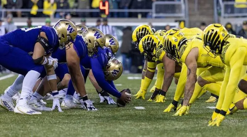 dawgs and ducks scrimmage line