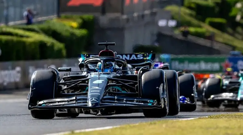 George Russell at Hungarian Grand Prix