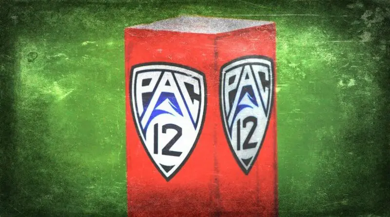 Pac-12 football end zone marker