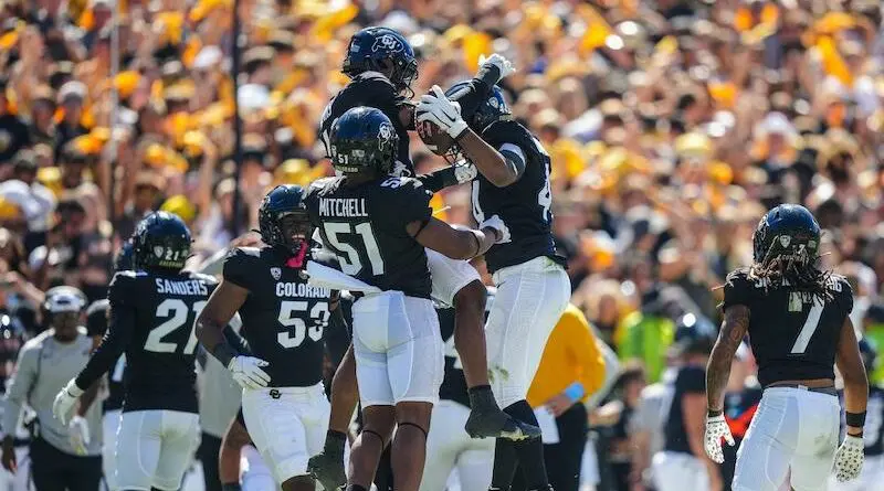 colorado football celebrating 2023