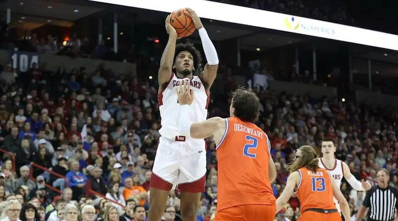 Washington State's Isaac Jones vs Boise State in 2023 | Greg Davis/WSU Athletics