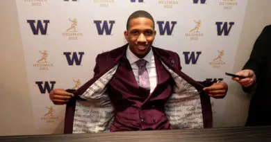 Michael Penix Jr at Heisman Ceremony
