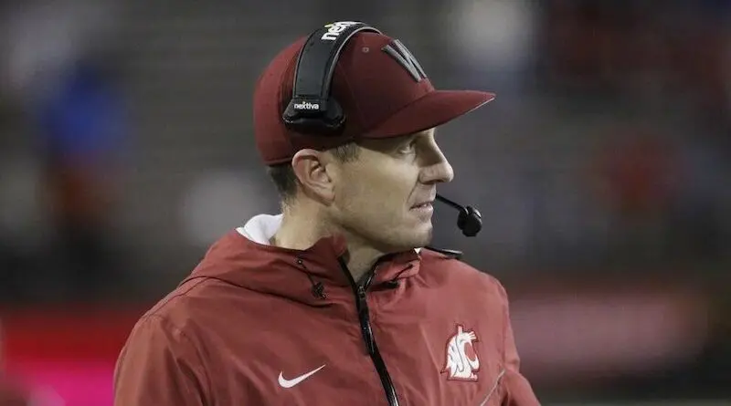wsu coach jake dickert with headset