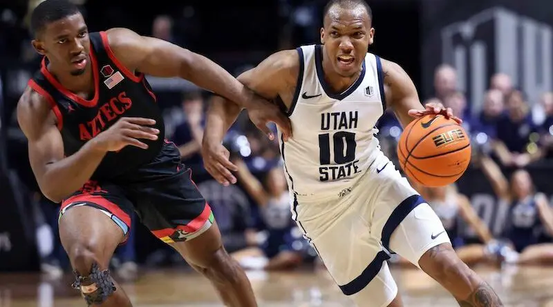 Darius Brown II and the Utah State Aggies won their first outright regular season MW Title and take on TCU in the first round