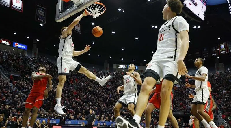 San Diego State and New Mexico split their games in the regular season and now meet for the MW Tournament Title | K.C. Alfred/The San Diego Union-Tribune
