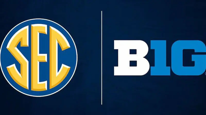 SEC and Big Ten conference logos