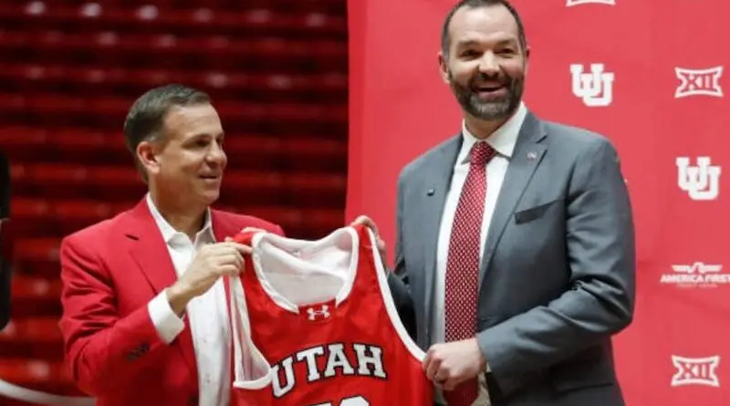 Utah Utes men's basketball head coach Alex Jones