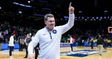 Arizona men's basketball head coach Tommy Lloyd after defeating Oregon in the Round of 32.