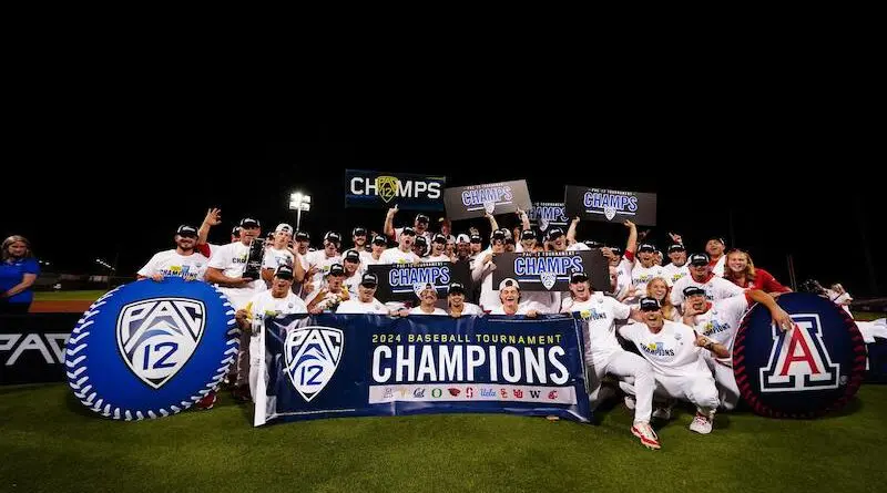 Arizona defeats USC 4-3 to win the 2024 Pac-12 Baseball Tournament Championship