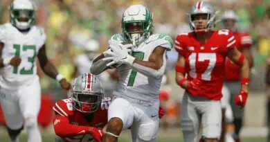 Oregon football vs Ohio State at Columbus, Ohio, in 2021