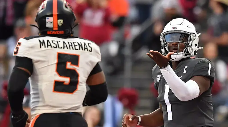 Oregon State vs Washington State football in 2023
