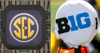 SEC and Big Ten conference logos