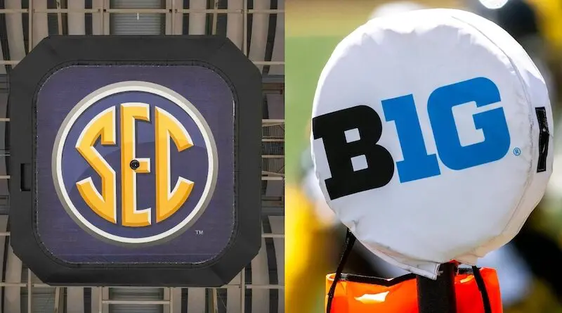 SEC and Big Ten conference logos