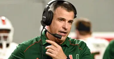 Miami football head coach Mario Cristobal