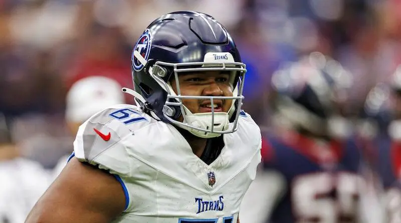 Tennessee Titans offensive lineman John Ojukwu