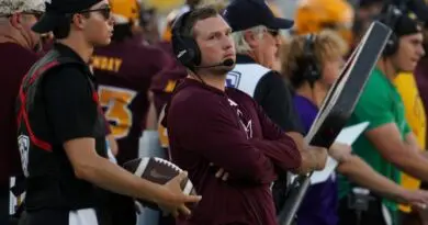 Arizona State football head coach Kenny Dillingham on sideline