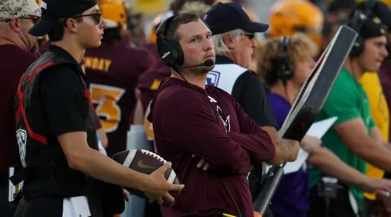 Arizona State football head coach Kenny Dillingham on sideline