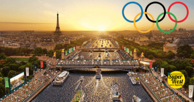 A rendering of the ceremonies for the 2024 Paris Summer Olympics