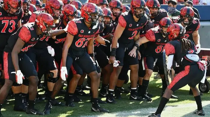 San Diego State football team poised to run on to field