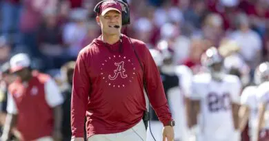 Alabama football coach Kalen DeBoer