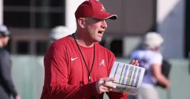 Alabama football head coach Kalen DeBoer