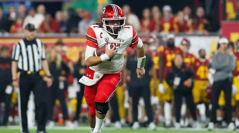 Utah football quarterback Cam Rising