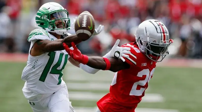 Oregon football vs Ohio state in 2021