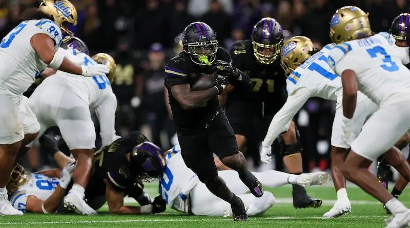 Washington vs UCLA football in Seattle in 2024